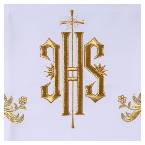 Obrus na ołtarz 165x300 cm hafty złote styl barokowy 2