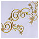 Obrus na ołtarz 165x300 cm hafty złote styl barokowy s3