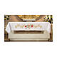 Nappe pour autel 165x300 cm épis dorées raisin rouge s1