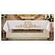 Altar Frontal 165x300cm pink flowers and Marian symbol s1