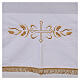 Altar cloth 100% cotton 250 x 150 cm with wheat and golden crosses s2