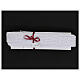 Makramee-Spitzenband, weiß, griechisches Kreuz und Rosenmotiv, 4 cm, euro/mt s3