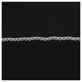 Makramee-Spitzenband, weiß, Pünktchenmotiv, 2 cm, euro/mt