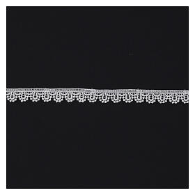 Makramee-Spitzenband, weiß, Pünktchenmotiv, 2 cm, euro/mt