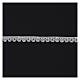 Makramee-Spitzenband, weiß, Pünktchenmotiv, 2 cm, euro/mt s1