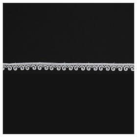 Ourlet dentelle blanche broderie macramé 2 cm euros/m