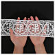 White macrame lace band with Chi-Rho 9 cm euros/m s2