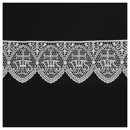 Macrame lace with white JHS 12 cm USD/mt 1