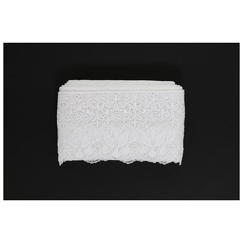 White macramé lace, Holy Spirit, 16 cm, euro/m 3