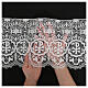 Macrame ecclesiastical lace XP white 22 cm USD/mt s2