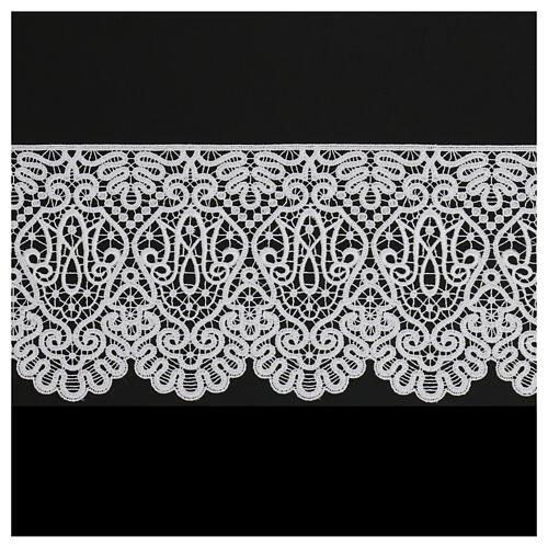 White macramé lace, Marial pattern, 17 cm, euros/m 1