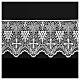White macramé lace, spikes and cross, 16 cm, euros/m s1