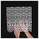 Pizzo macramè XP con nido d'ape bianco 35 cm euro/mt s2