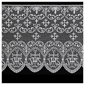 White macramé lace with JHS pattern, 30 cm, euros/m