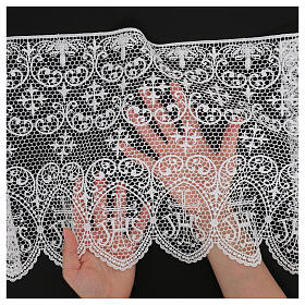 White macramé lace with JHS pattern, 30 cm, euros/m