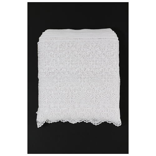 Macrame lace with white JHS 30 cm USD/mt 3
