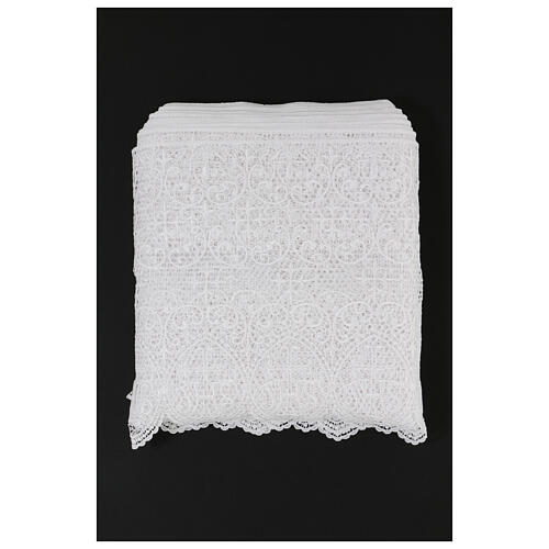 Macrame lace with white JHS 30 cm USD/mt