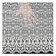 XP macrame lace with white honeycomb 55 cm euro/m s2