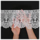 White macramé lace with chalice pattern, 22 cm, euro/m s2