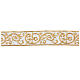 Decorative band with golden embroidery 9 cm euros/m s1