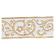 Decorative band with golden embroidery 9 cm euros/m s3