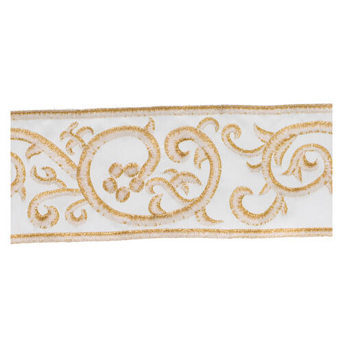 Golden embroidery lace partition 9 cm euro/mt 3
