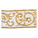 Golden embroidery lace partition 9 cm euro/mt s2