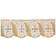 Border satin trim with golden spike embroidery 14 cm euros/m s1