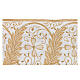 Border satin trim with golden spike embroidery 14 cm euros/m s3