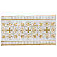 Satin decorative band with golden and silver embroidered pattern of the Celtic cross 15 cm euros/m s2