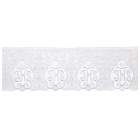 Bordure satin blanc JHS macramé 17 cm euros/m