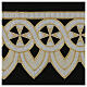 Pizzo orlato intagliato Macramè Croce Malta 23 cm euro/metro s1