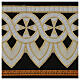 Pizzo orlato intagliato Macramè Croce Malta 23 cm euro/metro s3