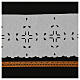 Makramee-Spitzenband, mit feinen Durchbrüchen, weiß, 17 cm, euro/mt s3