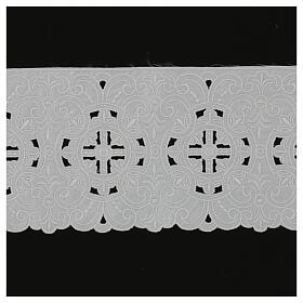 Cut-out macramé trim with JHS, 17 cm, euros/m