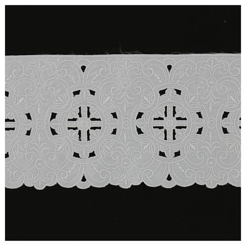 Liturgical lace macrame lace open cross JHS 17 euro/meter 1