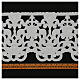 Scalloped macramé trim with lily pattern 16 cm euros/m s3