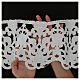 Macrame scalloped lace lily motif 16 cm euro/meter s2