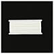 Pizzo smerlato arrotondato bianco 1 cm euro/mt s4