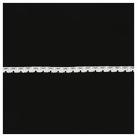 Spitzenband aus Köppelspitze, Muschelmotiv, weiß, 1,5 cm, euro/mt