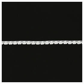 Dentelle aux fuseaux coquillage blanc 1,5 cm euros/mètre