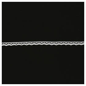 Spitzenband aus Köppelspitze, durchbrochenes Bogenmotiv, weiß, 1,5 cm, euro/mt