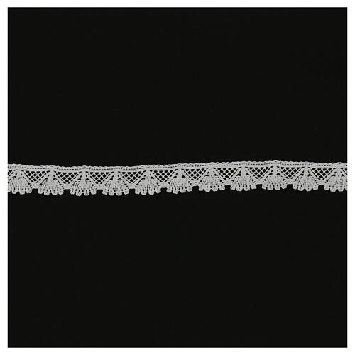 Makramee-Spitzenband, weiß, Muschelmotiv, 2,5 cm euro/mt 1