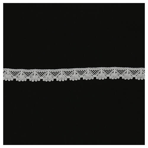 Bordino pizzo conchiglia bianco 2,5 cm euro/mt 1