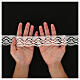 Pizzo smerlato bianco 2,5 cm euro/mt s2