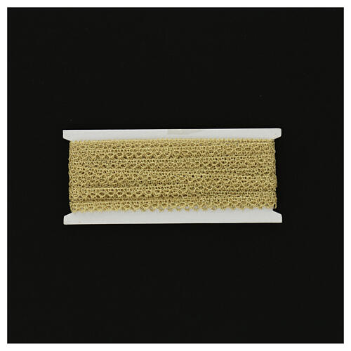 Macrame white edge lace border h 1 cm USD/mt