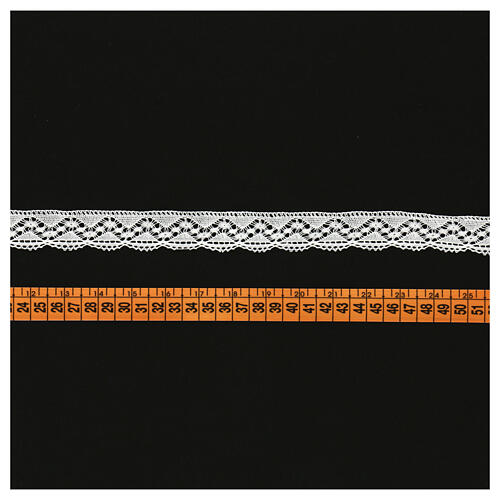 Passamaneria tombolo ondulato bianco 4,5 cm euro/mt 3