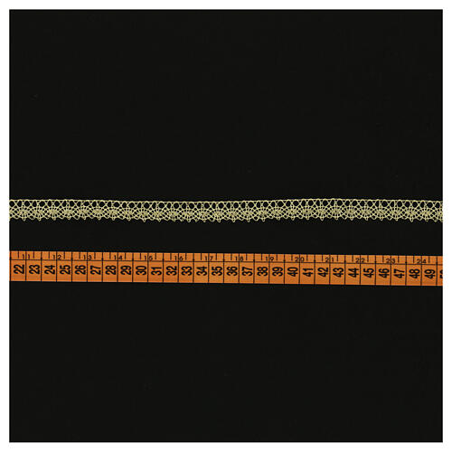 Ourlet dentelle or demi-fin 1,5 cm euros/mètre 3