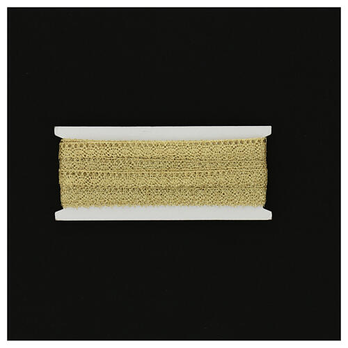 Macrame white edge lace border h 1 cm USD/mt