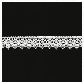 Dentelle blanche aux fuseaux pointes 4,5 cm euros/mètre